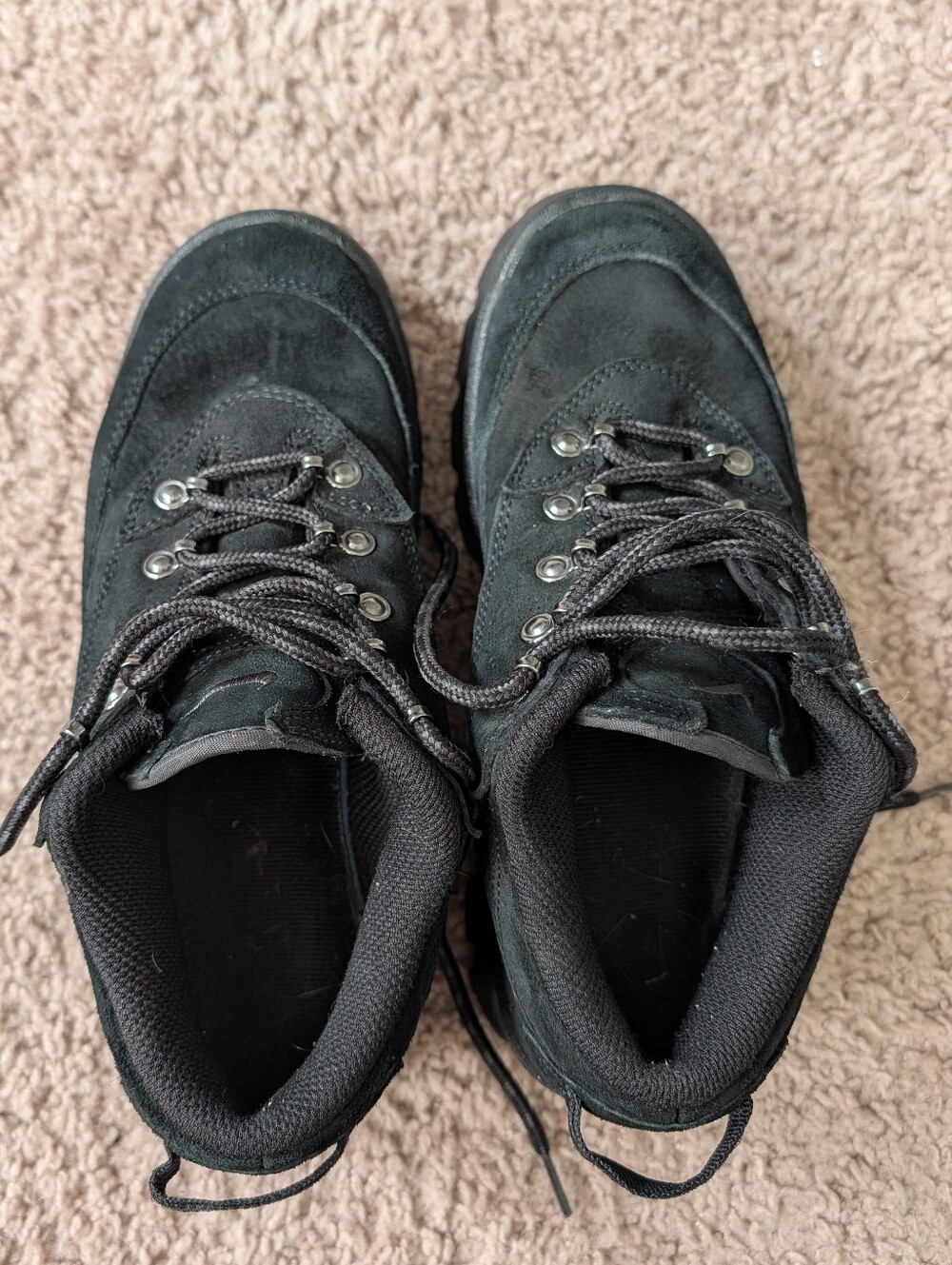Nike Womens Triple Black Lahar Low Suede Leather Shoes Size Womens 8/Mens 6.5 - Picture 11 of 15